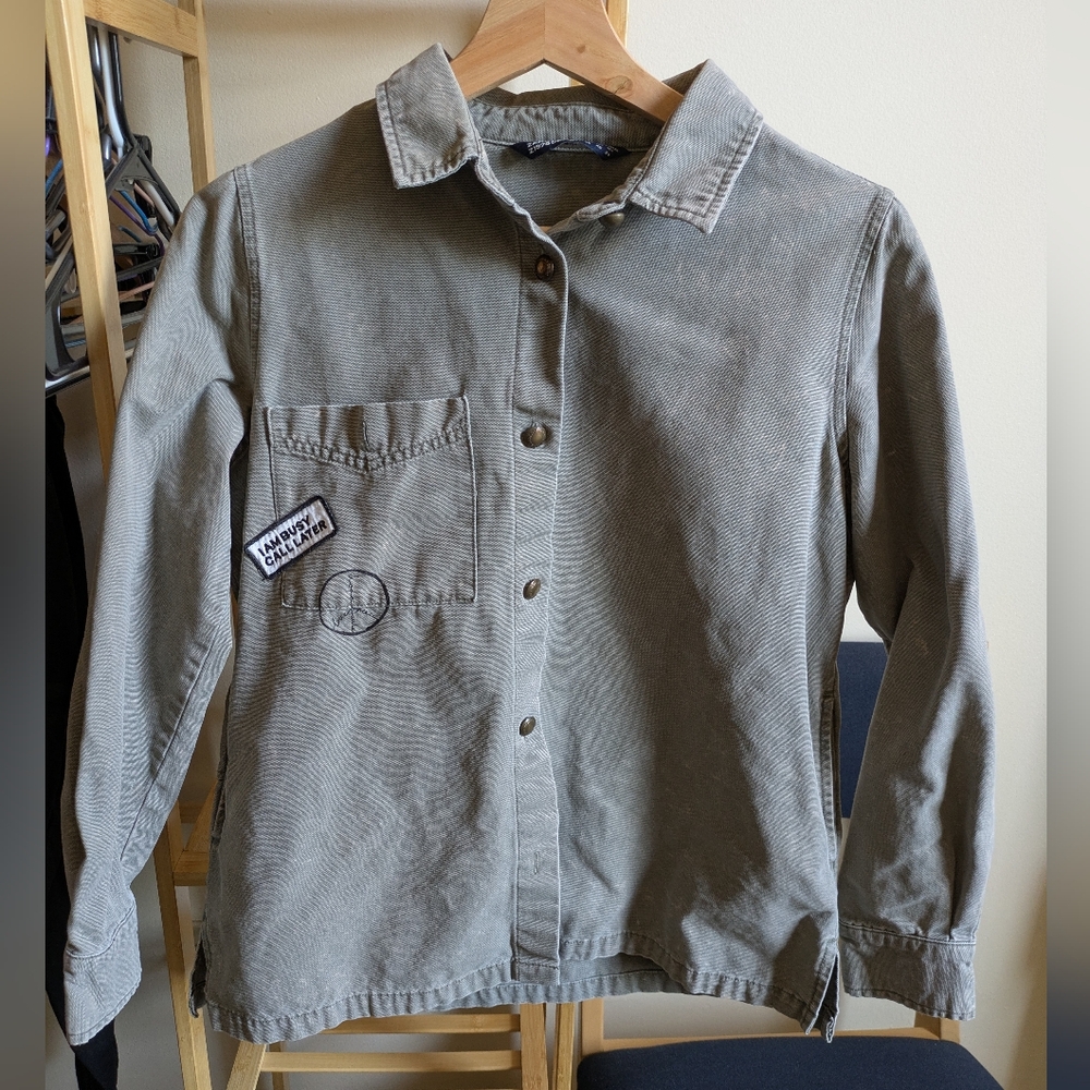 Zara basic denim jacket (xs)